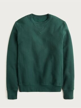 J. Crew Heritage 14oz Fleece Crewneck Sweatshirt - Forest Green